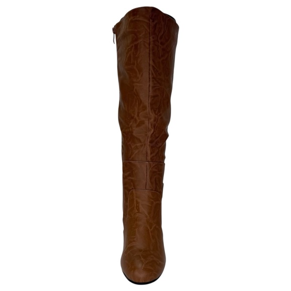 Journee Collection Carver Tan Knee High Wide Calf Womens Boots Size 8.5M - Picture 5 of 12